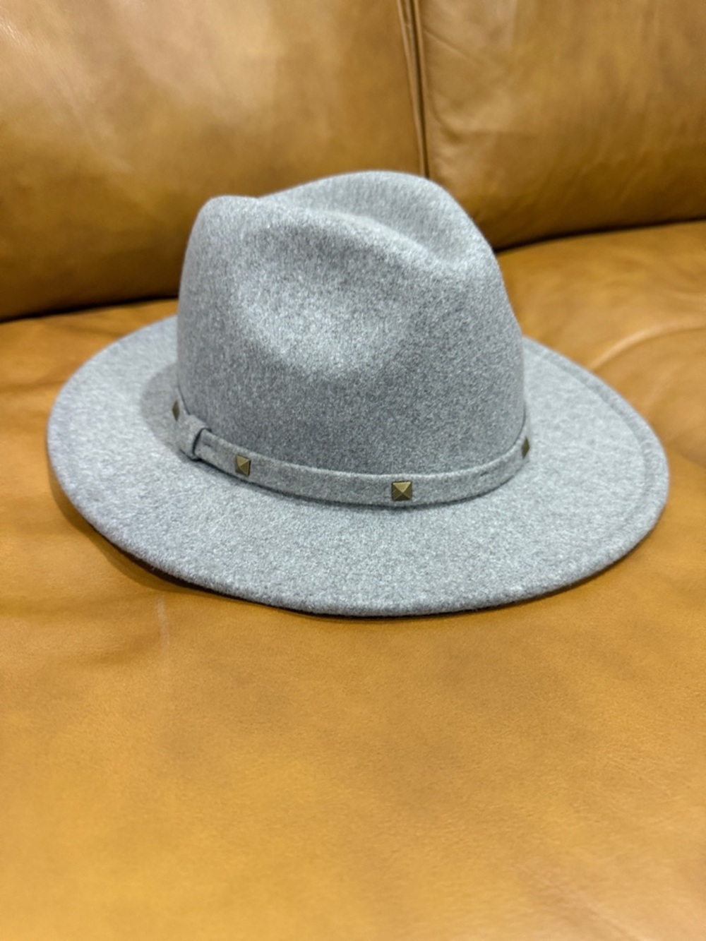 Target Gray Felt Fedora with Studded Band